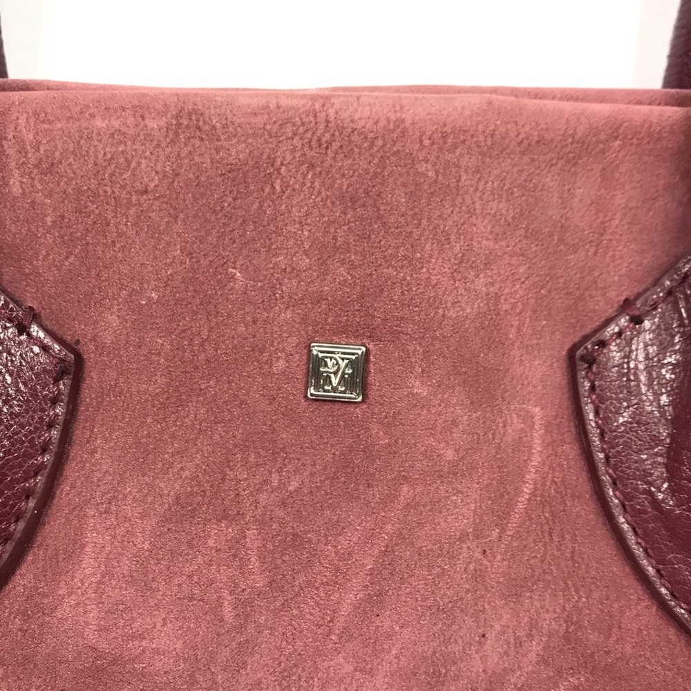 Pour La Victoire Madison Suede Leather Satchel Bag - Picture 5 of 8